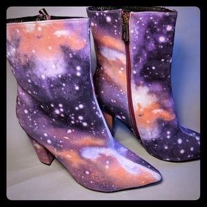 DOLLSKILL Galaxy Bootie Heels! NWOT
